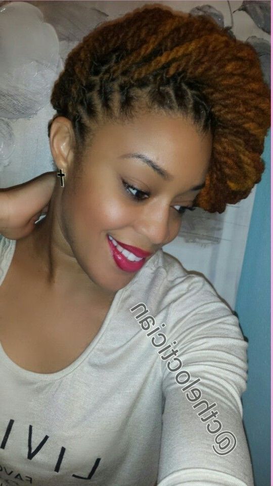 Beautiful Locs, Long Locs, Highlights, Blonde, Red Locs, Red Hair Intended For Most Up To Date Twisted Updo With Blonde Highlights (Photo 1 of 15)
