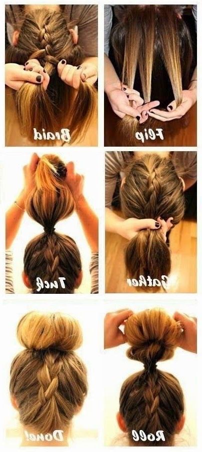 Beauty : How To Do The Upside Down French Braid Bun | Hair In Current Upside Down French Braid Hairstyles (Photo 2 of 15)