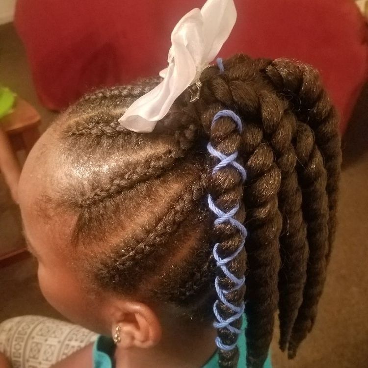 Best 14 African American Toddler Ponytail Hairstyles | Hairstyles In 2018 Ponytail Braids With Quirky Hair Accessory (Photo 11 of 15)