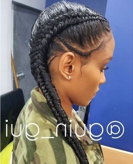 Best 20 French Braids Black Hair Ideas On Pinterest Black In For Regarding 2018 French Braid Hairstyles For Black Hair (View 14 of 15)