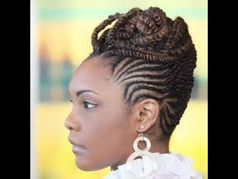 Best Cornrow Updo Hairstyles For Black Women – Youtube In Best And Newest Updo Cornrows Hairstyles (Photo 2 of 15)