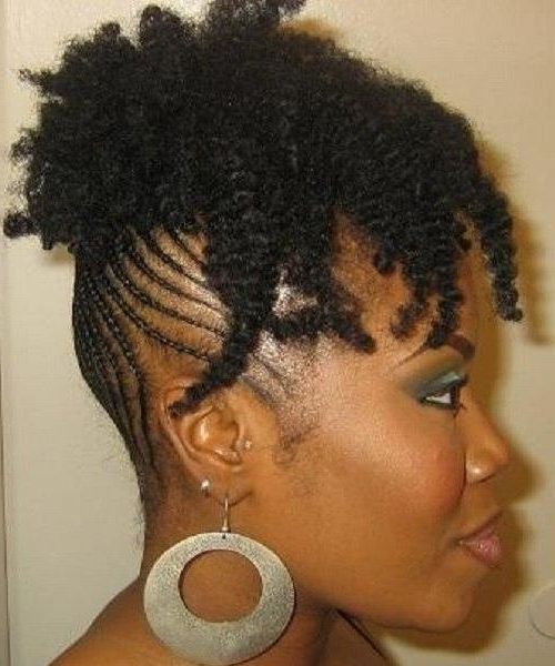 Best Mohawk Braided Hairstyles For Black Women – Charming Braided Pertaining To Most Up To Date Braided Hairstyles In A Mohawk (View 8 of 15)