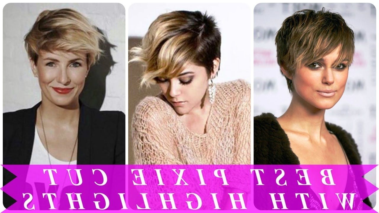 Best Pixie Cut With Highlights – Youtube For Most Up To Date Disconnected Blonde Balayage Pixie Haircuts (Photo 6 of 15)