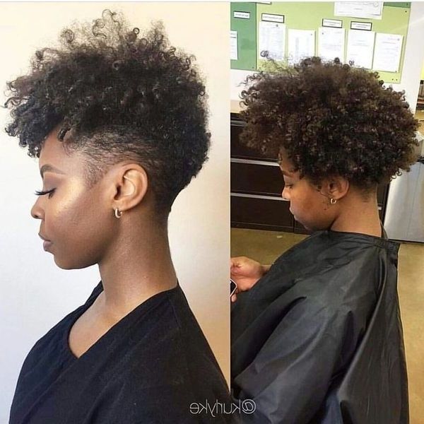 Best Tapered Natural Hairstyles For Afro Hair (2018) Pertaining To Most Current Braided Hairstyles With Tapered Sides (Photo 7 of 15)