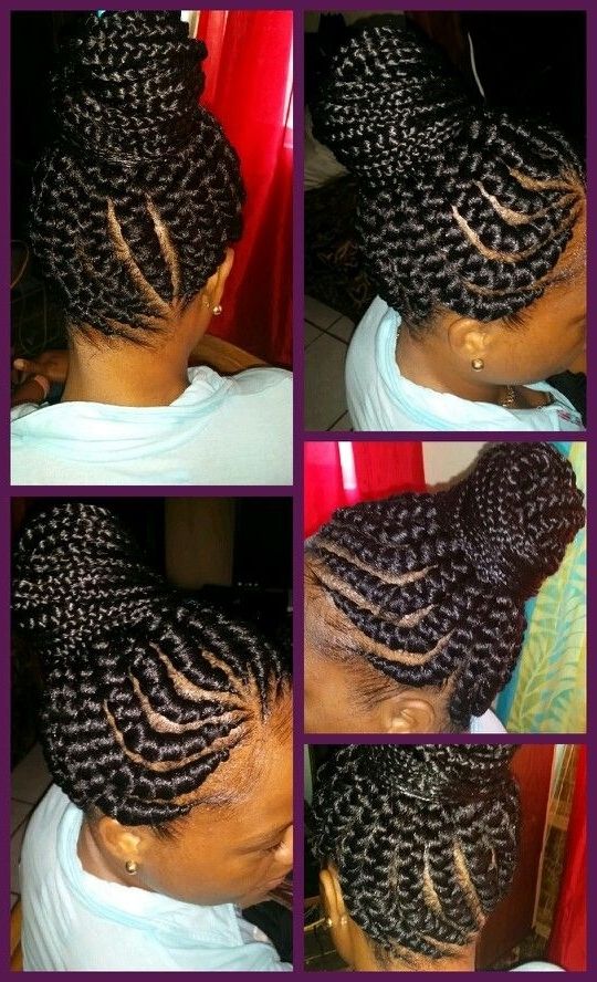 Featured Photo of 2024 Latest Big Updo Cornrows Hairstyles