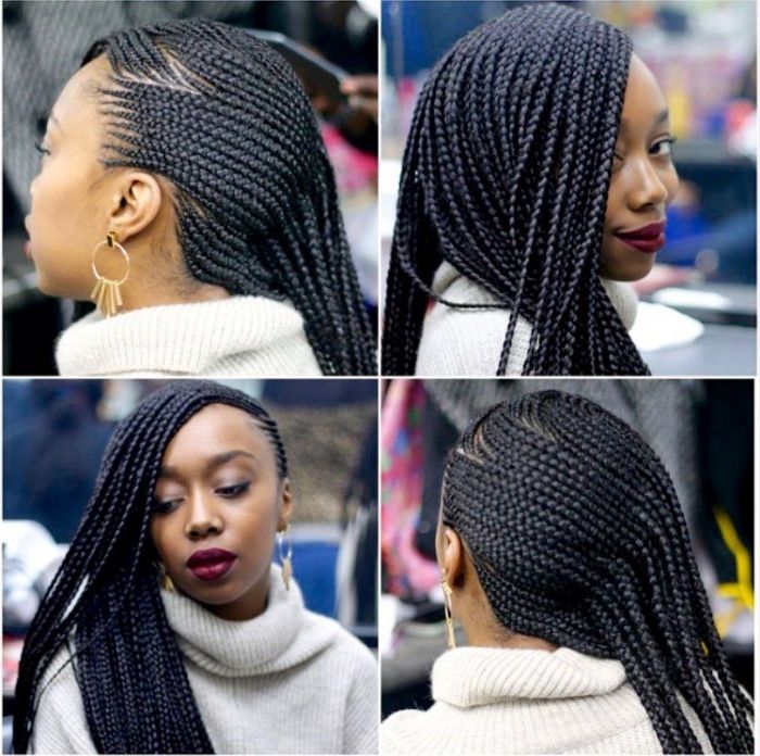 Black Braided Hairstyles 2018 – Big, Small, African, 2 And 4 Cornrows For Newest Modern Cornrows Hairstyles (View 4 of 15)