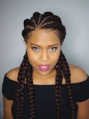 Black Braided Hairstyles 2018 – Big, Small, African, 2 And 4 Cornrows Inside Most Recently African Braided Hairstyles (View 10 of 15)