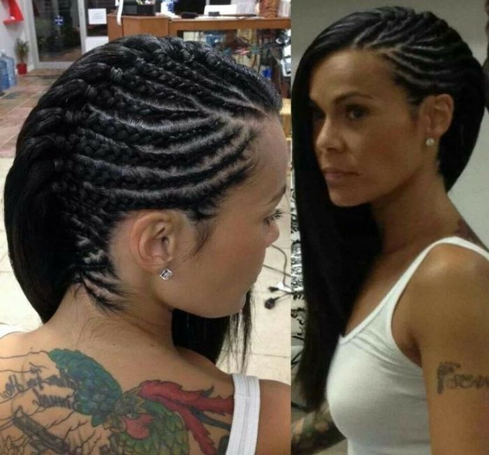 Black Braided Hairstyles 2018 – Big, Small, African, 2 And 4 Cornrows Intended For Most Current Cornrow Hairstyles For Long Hair (View 2 of 15)