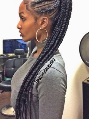 Black Braided Hairstyles 2018 – Big, Small, African, 2 And 4 Cornrows Regarding Most Up To Date Cornrow Hairstyles For Long Hair (View 15 of 15)