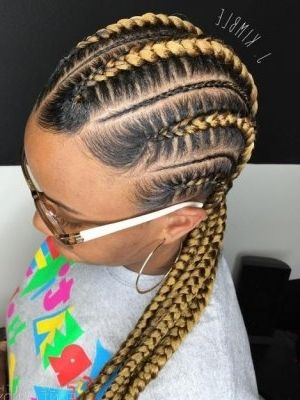 Black Braided Hairstyles 2018 – Big, Small, African, 2 And 4 Cornrows Regarding Recent Cornrows Braided Hairstyles (View 15 of 15)