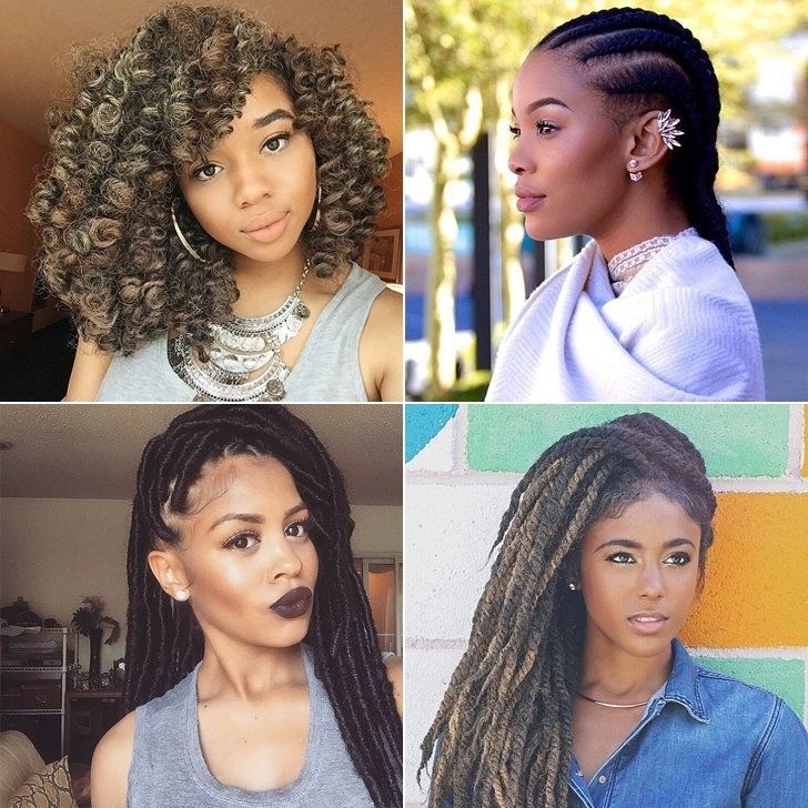 Black Braided Hairstyles With Extensions | Popsugar Beauty Inside Most Up To Date Braided Extension Hairstyles (Photo 8 of 15)