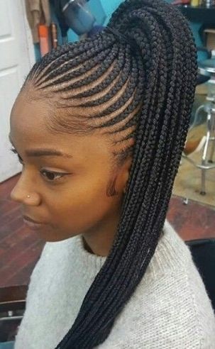Black Girl Braid Ponytail Pertaining To Most Stunning Black Girl Inside Most Recently Perfect Black Braided Ponytail (View 8 of 15)