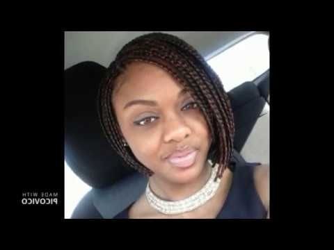 Bob Box Braids For Black Women 2017 – Youtube Throughout Best And Newest Chic Braided Bob Hairstyles (View 6 of 15)