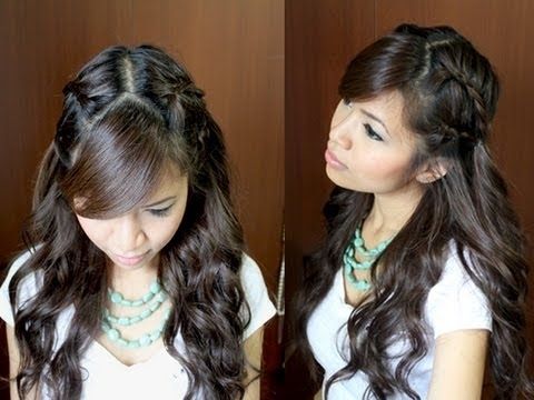 Bohemian Lace Braid Hairstyle Curly Hair Tutorial – Youtube Throughout Most Recently Braided Hairstyles For Curly Hair (View 4 of 15)