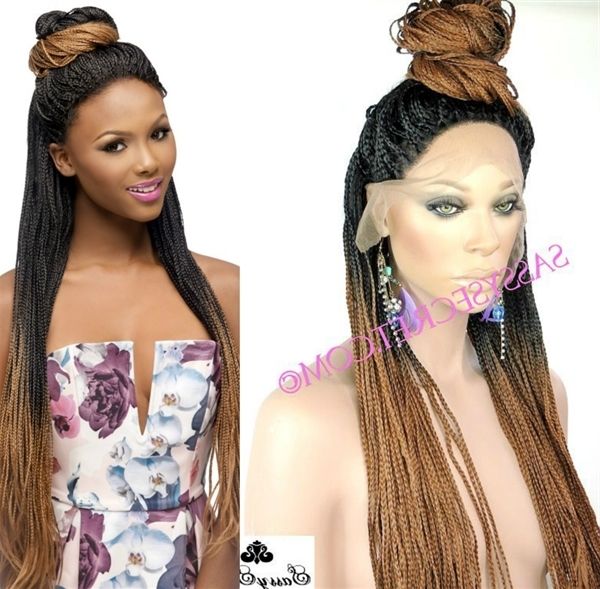 Box Braided Lace Wig, Micro Braid Lace Wig | Sassy Secret In Recent Wigs Braided Hairstyles (Photo 11 of 15)