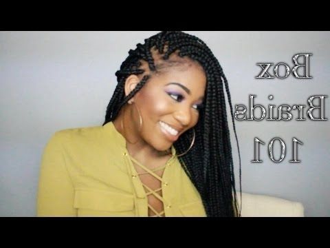 Box Braids For Thin/fine Hair | Pocketsandbowstv – Youtube Inside Most Popular Cornrows Hairstyles For Weak Edges (View 4 of 15)