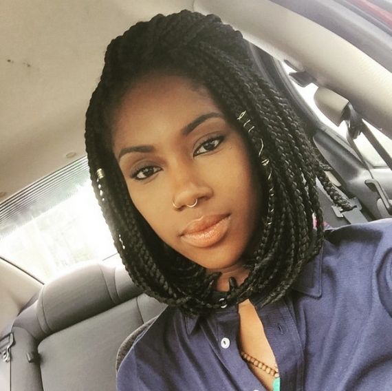Box Braids Hairstyles For Black Women Within Braided Bob Hairstyle Intended For Most Popular Braided Bob Hairstyles (Photo 6 of 15)