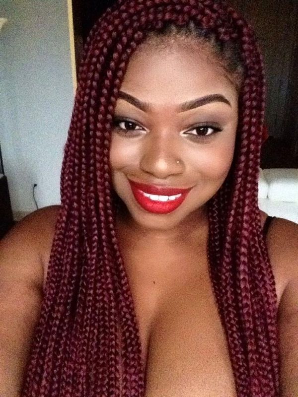 Box Braids Hairstyles, Hairstyles With Box Braids Within Most Recent Red Braided Hairstyles (View 9 of 15)