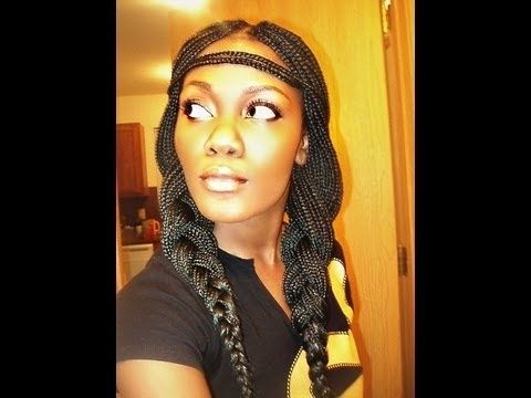 Box Braids Hairstyles – Pocahontas Inspired Look – Youtube In 2018 Pocahontas Braids Hairstyles (Photo 1 of 15)