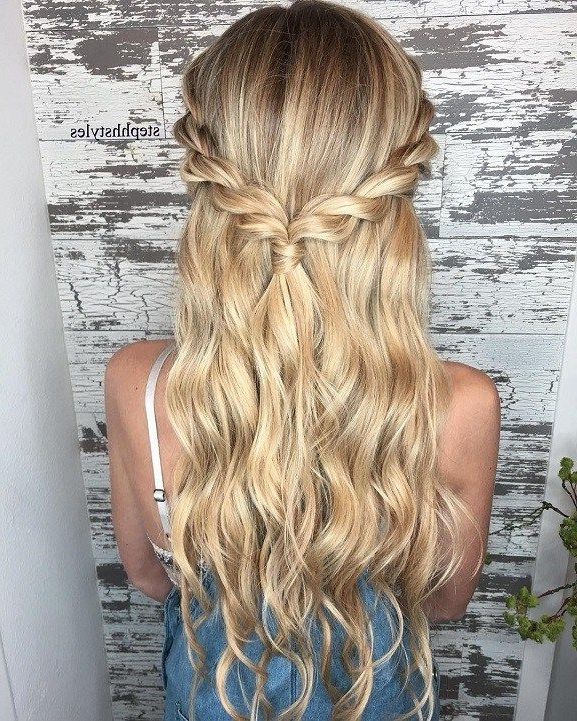 Braid Half Up Half Down Hairstyle Ideas,prom Hairstyles,half Up Half Regarding Most Recently Down Braided Hairstyles (View 15 of 15)