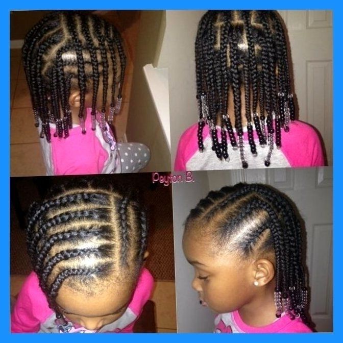 Braid Styles For Little Girls On Pinterest Cornrows Braid Little Intended For Most Recent Braided Hairstyles For Little Girl (View 15 of 15)