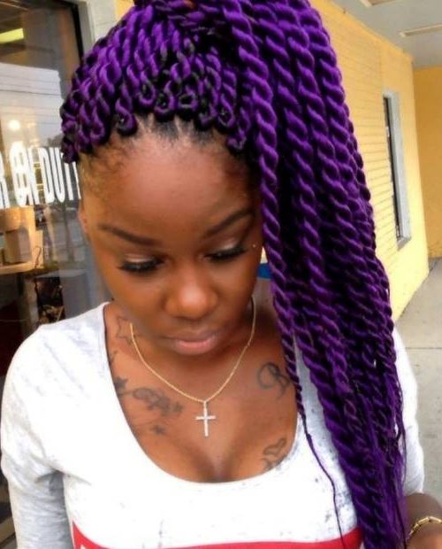Braided Hairstyles For Black Women Super Cute Black Most Delightful Within Most Popular Twist Braided Hairstyles (Photo 5 of 15)