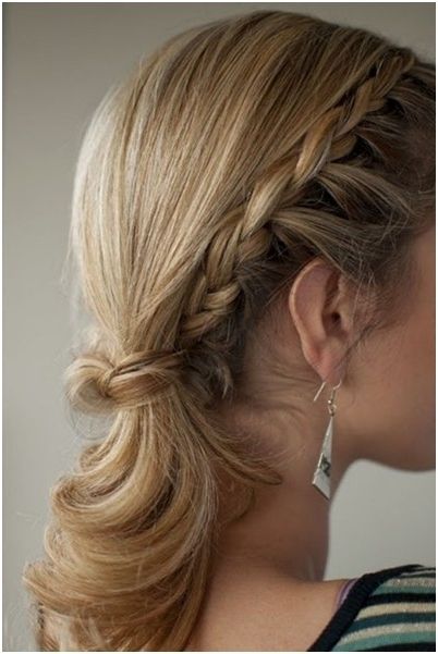 Braided Hairstyles In A Ponytail: Medium – Long Hair – Popular Haircuts For Most Up To Date Braided Hairstyles For Medium Hair (Photo 8 of 15)