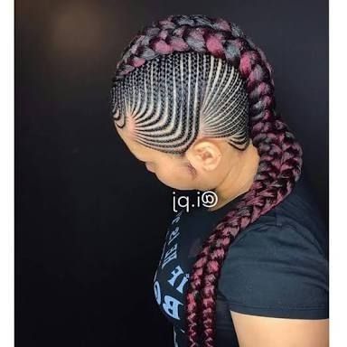 Braided Hairstyles In Nigeria Awesome Natural Hair Styles Protective Pertaining To Latest Chunky Mohawk Braids Hairstyles (View 4 of 15)