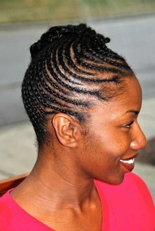 Braided Hairstyles Short Natural Hair Braids For Black Women With Throughout Best And Newest Cornrows Hairstyles For Short Natural Hair (Photo 15 of 15)