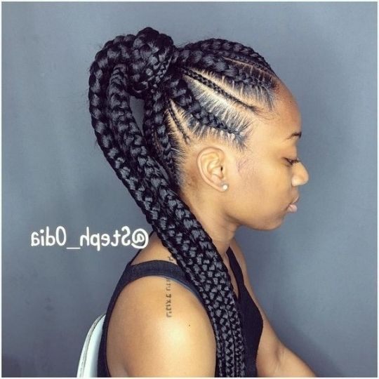 Braided Ponytail Black Hair | Find Your Perfect Hair Style Regarding For Most Up To Date Perfect Black Braided Ponytail (Photo 4 of 15)