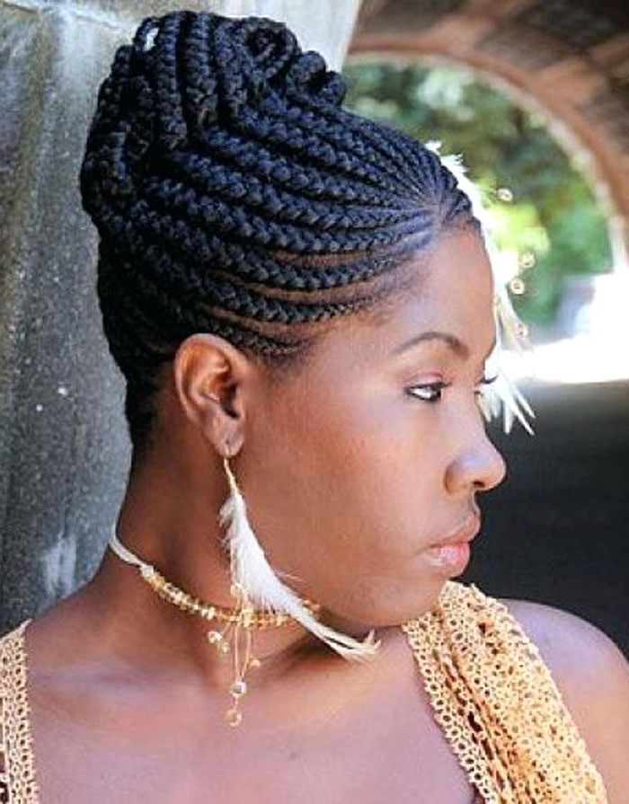 Braided Up Hairstyles With Weave Unique African American Updo Regarding Most Current Braided Up Hairstyles With Weave (Photo 6 of 15)