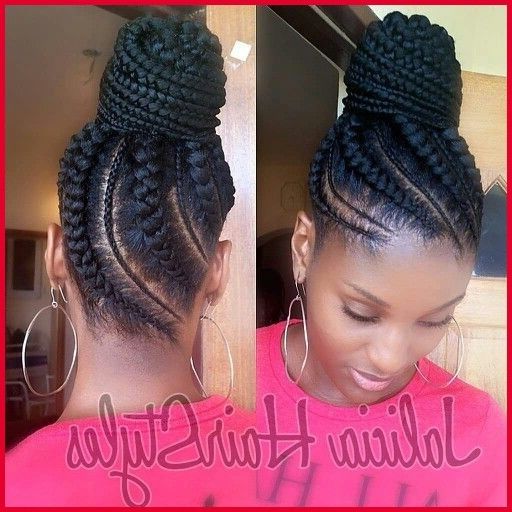 Braided Updo Black Hairstyles 245933 Braided Up Hairstyles With Inside 2018 Cornrows Hairstyles With Weave (View 13 of 15)