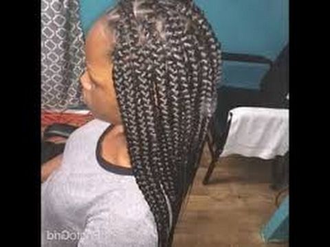 Braiding Hairstyles – Rubber Band Method Box Braids Tutorial Part 2 Regarding Newest Braid Hairstyles With Rubber Bands (View 11 of 15)