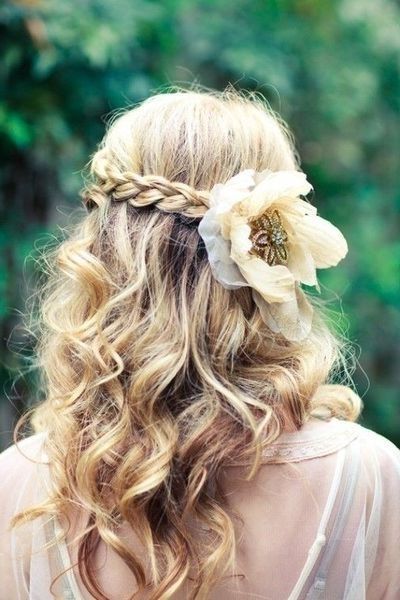 Braids + Flowers + Waves | Beauty | Pinterest | Braid Flower, Hair Inside Most Up To Date Braids And Flowers Hairstyles (Photo 5 of 15)