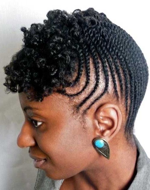 Braids For Black Women With Short Hair | Short Hairstyles 2017 Inside Newest Cornrow Hairstyles For Short Hair (Photo 5 of 15)