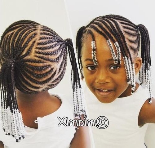 Braids For Kids – 40 Splendid Braid Styles For Girls | Sanaa Intended For Newest Perfect Black Braided Ponytail (Photo 9 of 15)