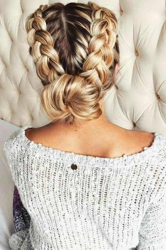Braids Messy Bun – Natali's Blog For Most Recent Messy Bun With French Braids (View 5 of 15)