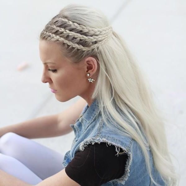 Caucasian Braided Hairstyles Best 25 White Girl Braids Ideas On In Current Braided Hairstyles For White Hair (View 14 of 15)