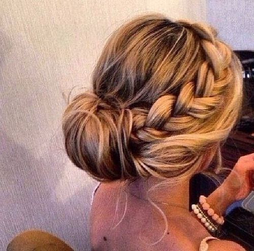 Chic Braided Bun | Hair Styles | Pinterest | Wedding, Big And Hair Style Intended For Recent Formal Braided Bun Updo Hairstyles (View 3 of 15)