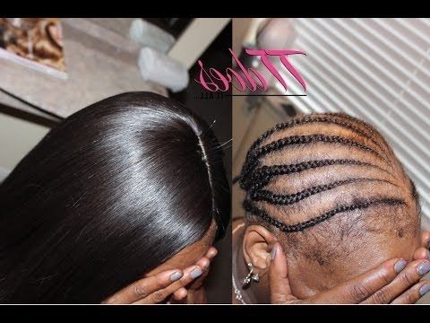 Client With No Edges Gets A Makeover@ttdoesitall – Youtube In Most Current Cornrows Hairstyles For Weak Edges (Photo 6 of 15)