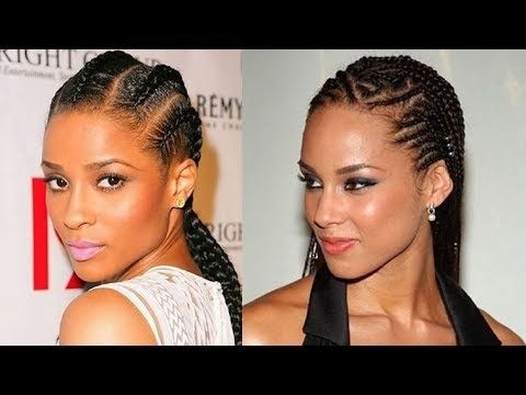 Cornrow Hairstyles For Black Women Natural Hair 2017 – 2018 – Youtube Intended For Most Current Cornrows Hairstyles For Black Woman (Photo 5 of 15)