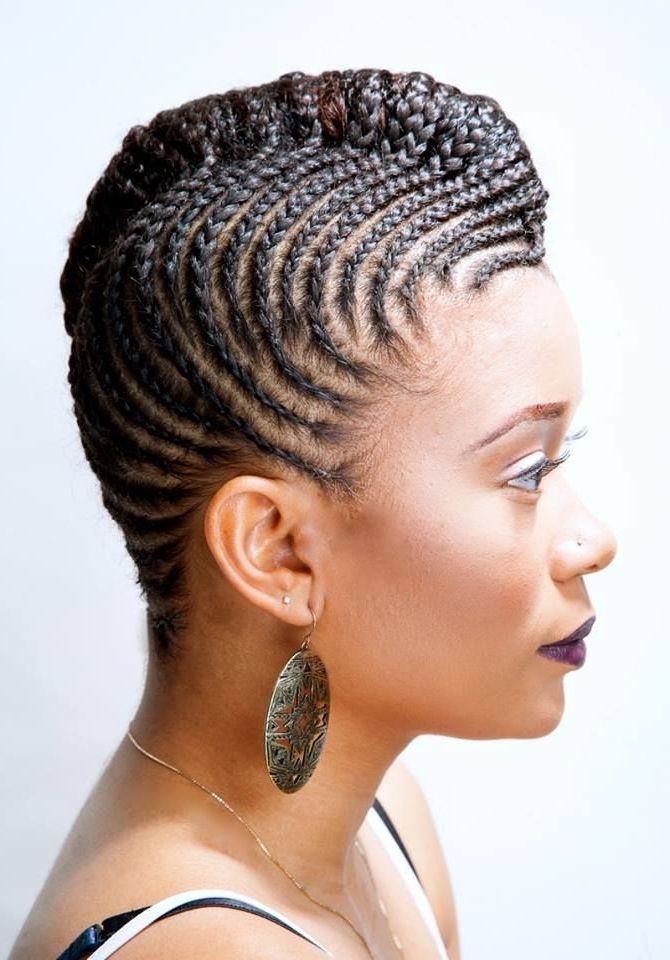 Cornrow Hairstyles For Short Natural Hair | Hairstyles & Haircuts Pertaining To Current Cornrows Hairstyles For Natural African Hair (Photo 8 of 15)