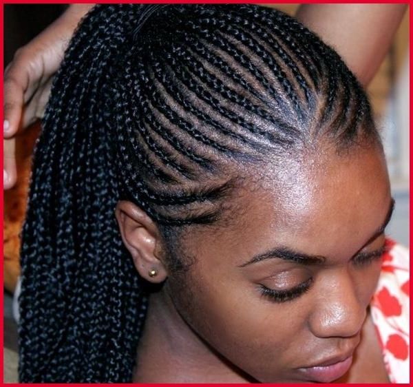 Cornrow Ponytail Hairstyles 220495 Cornrows Into A Ponytail – Tutorials Regarding Most Current Cornrows Hairstyles With Ponytail (Photo 12 of 15)