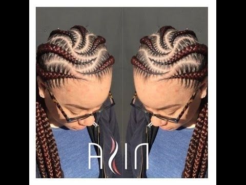 Cornrow Styles For Round Faces; Weaving Hairstyles For Natural Hair In Best And Newest Cornrows Hairstyles With Weave (View 12 of 15)