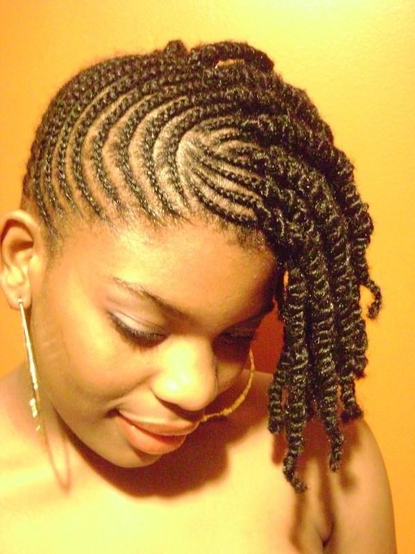 Cornrow To The Side Braided Hairstyle – Left Side | Girlie Stuff Regarding Best And Newest Classic Fulani Braids With Loose Cascading Plaits (View 5 of 15)