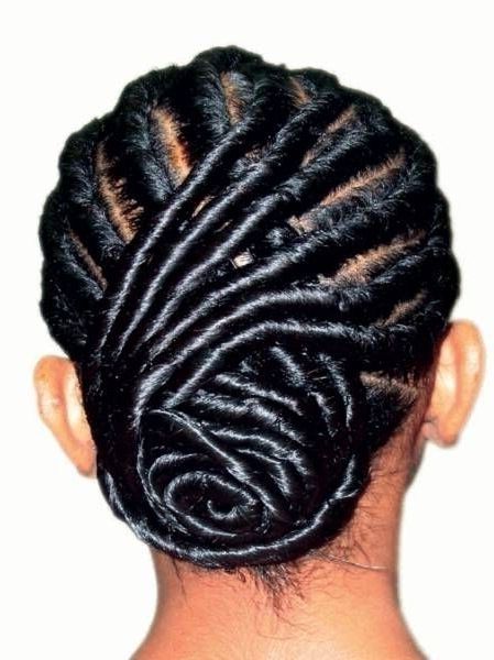 Cornrow Twist Updo | Naturally Beautiful Hair: Twist And Curves Inside Newest Braids Hairstyles With Curves (Photo 2 of 15)