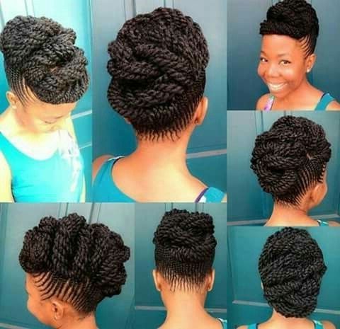 Cornrow Updo Hairstyles Lovely Pinverneesa Wright On Hair Style Inside Most Current Cornrow Up Hairstyles (Photo 14 of 15)