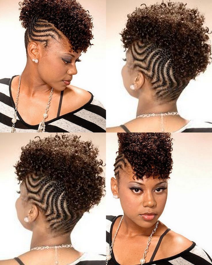 Cornrowed Mohawk | All Natural Do's Short & Long | Pinterest With Regard To Current Black Braided Mohawk (View 4 of 15)