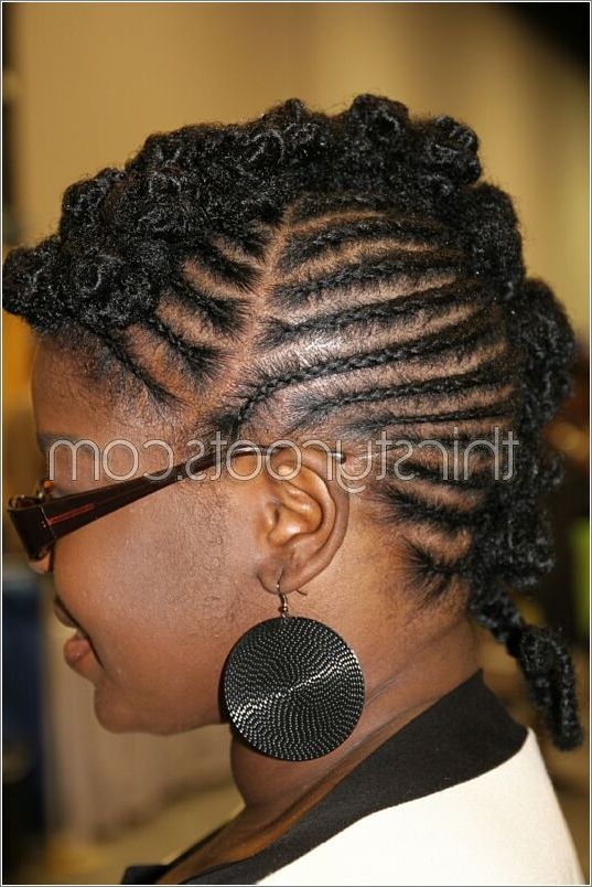 Cornrows Braids Mohawk Most Delightful Of Cornrow Mohawk Hairstyle Within 2018 Cornrows Mohawk Hairstyles (View 14 of 15)