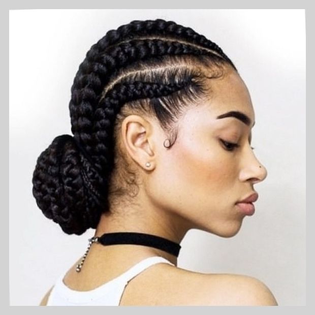 Cornrows Bun Hairstyles Cornrow Bun Hairstyles For Who Wants To Look Within Most Popular Cornrows Bun Hairstyles (View 6 of 15)